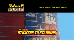 Desktop Screenshot of ideal-signs.com