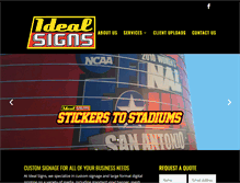 Tablet Screenshot of ideal-signs.com